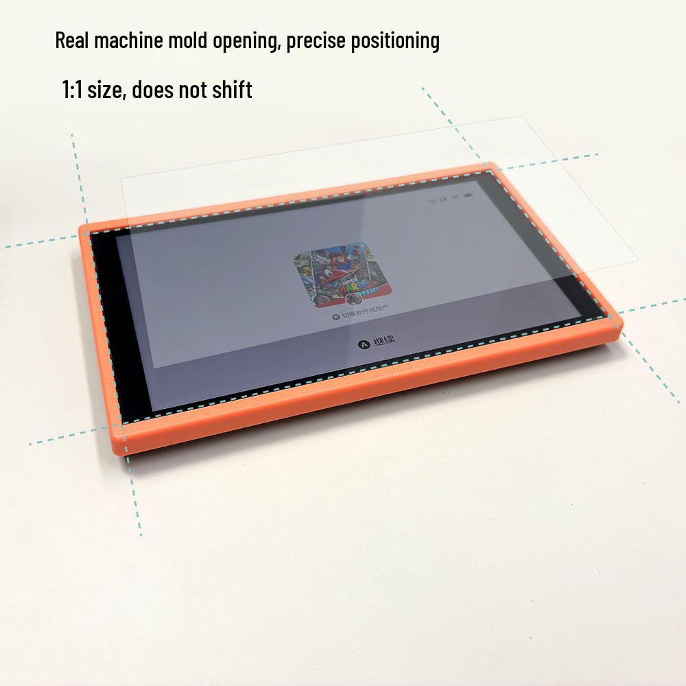 Protecție ecran din sticlă securizată pentru Nintendo Switch a 2-a generație cu cadru de aplicare