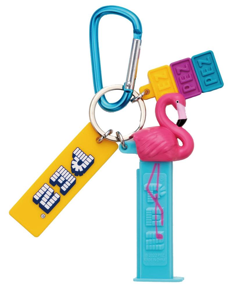 IWAYA PEZ Key Charm(Flamingo) Sweets Design Keychain 7431-5