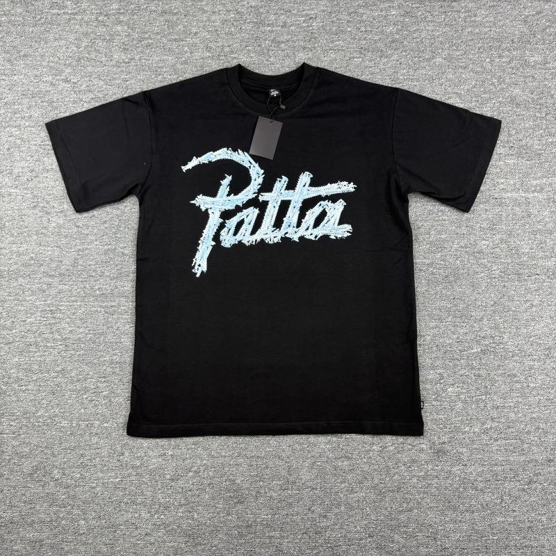 Cross-border trendy brand PATTA European and American street creative fun printing men's and women's casual loose short-sleeved collection T-shirt 
