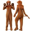Family Matching Lion Cosplay Costumes Stage Performance Halloween Party Kids Adult