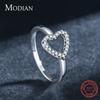 Real  Tone Calssic Classic Vintage Heart Finger Rings Basic Minimalist Collocation Women Fine Jewlery Exquisite Craftsmanship