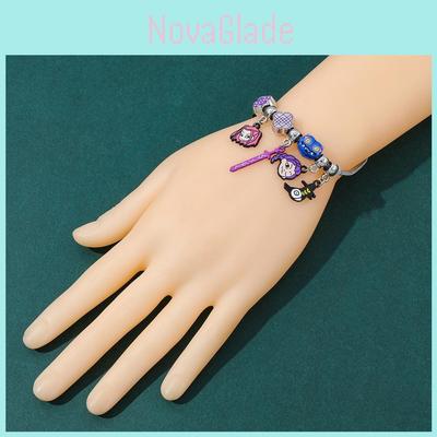 Kpop Demon Hunters Cartoons Bracelet With Alloy Beads For Gift Giving And Daily Wear