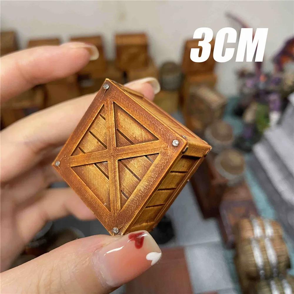 

New Creative Design 3D Printed Imitation Pirate Box Chest Bucket for Desk Decoration Home Decor Doll House Gift