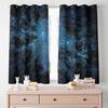 Sternenhimmel-Vorhänge für Wohnzimmer, luxuriöser Nachtwald, Fenster, römischer Verdunkelungsvorhang, Natur, Raumteiler, Vorhänge, 2 Paneele