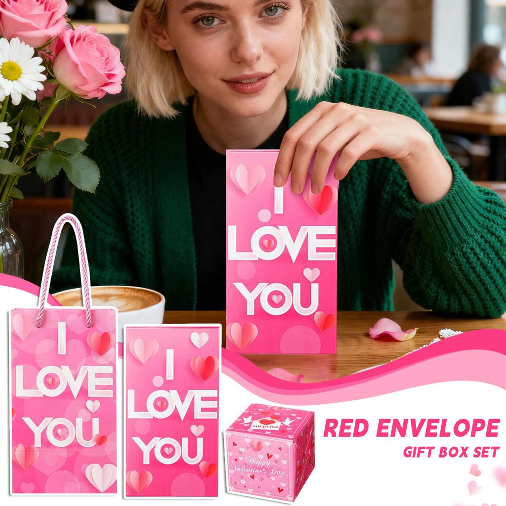 Surprise Jump Box Red Envelope Valentine's Day Surprise Gift Box Creative Gifts Suitable For Valentine's Day, Christmas, Birthdays, And Parties