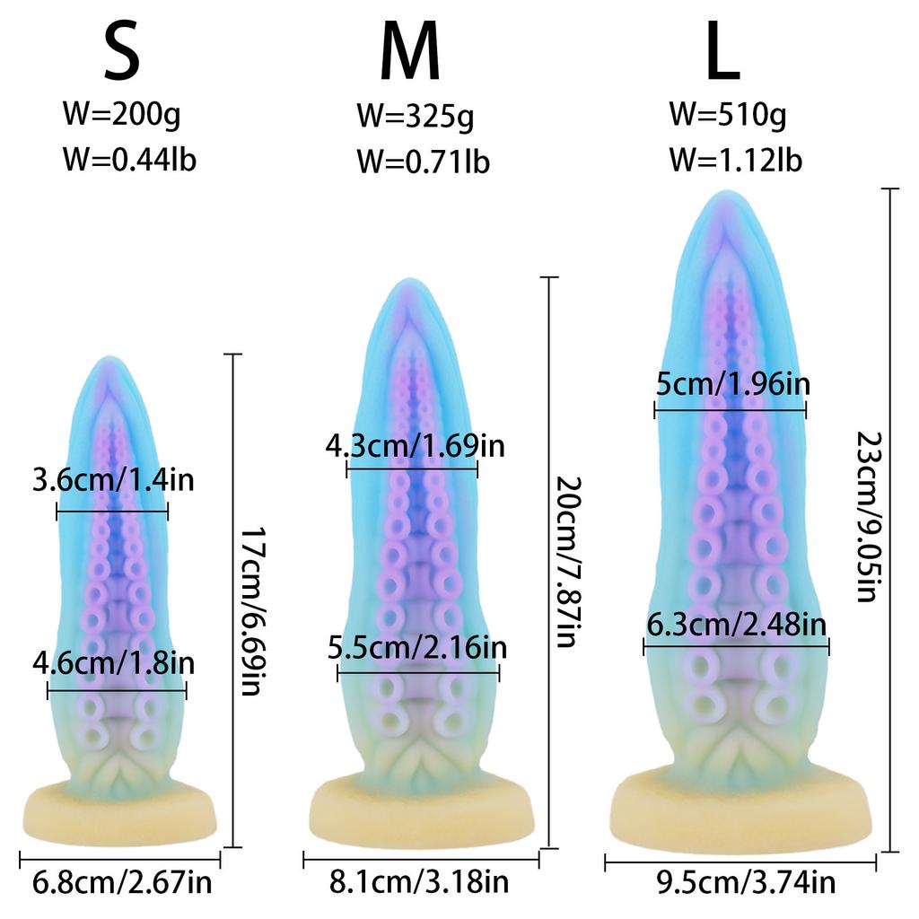 Abyss Tentacle Octopus Butt Plug Back Court Men and Women Masturbation Device Special-Shaped Simulation Penis Dildo Soft Anal Dilator Toy