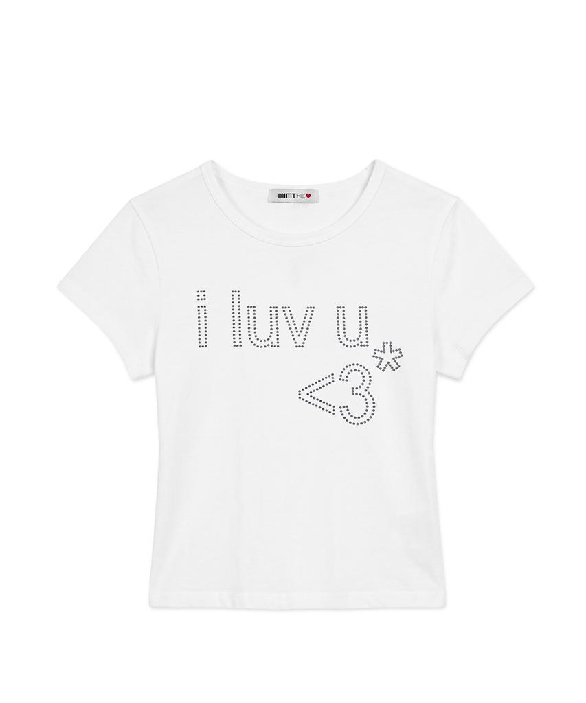 Mimdeowodeulobeu [Mimdeowodeulobeu]Luv-U Hotpix T-Shirt_White
