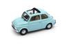 Blum Scale Fiat 500F 1965 Light Blue Open Roof Cinquecento BRUMM FIAT 500F APERTA AZZURRO ACQUAMARINA 1/43 [Used]