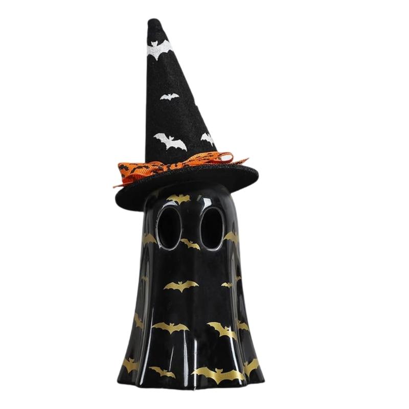 Scary Ghosty Statues Figurines with LED Lights for Front Porch Yard Garden Ghosty Halloween Decor Halloween Decorations