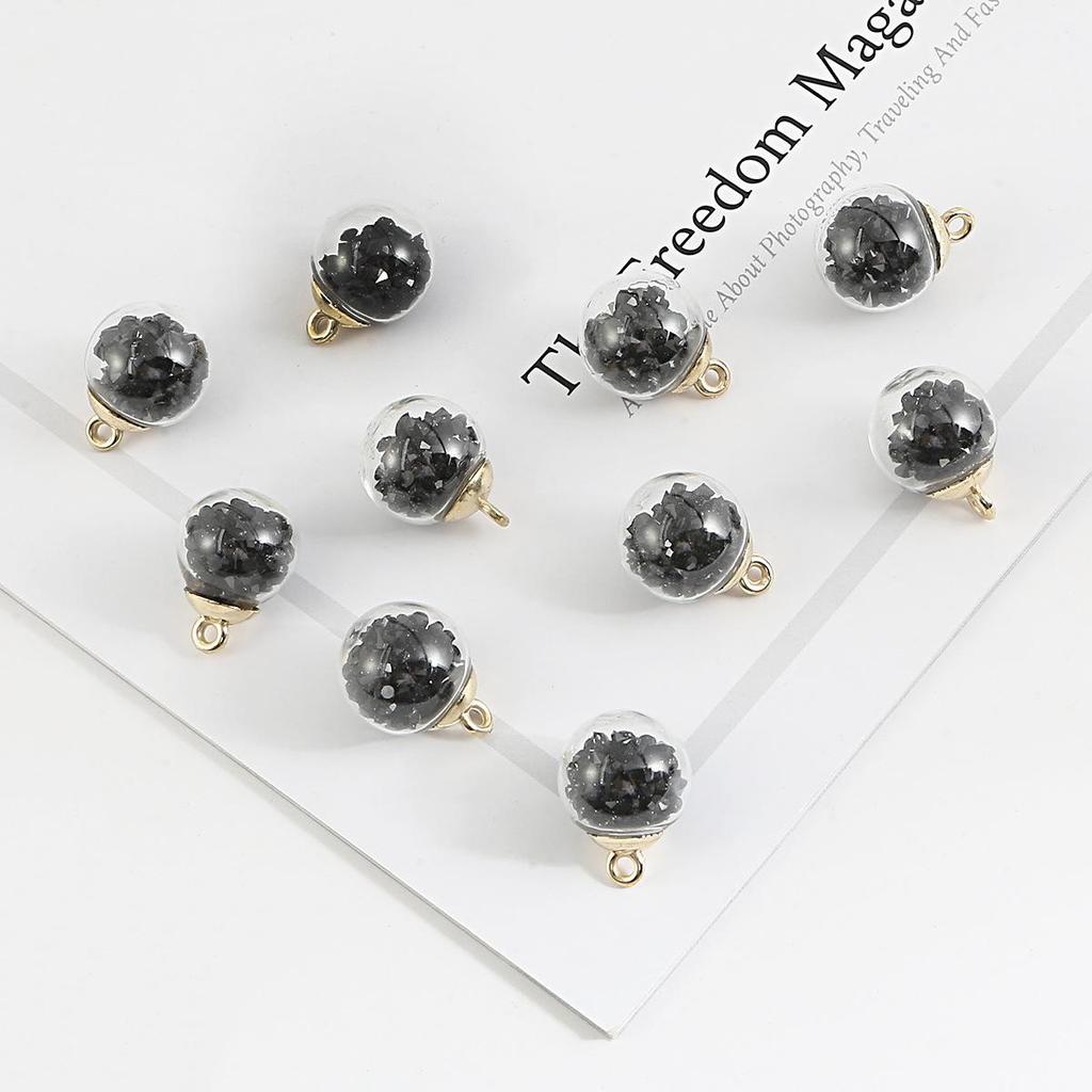 15mm Colorful Transparent Star Sequin Glass Beads for Handmade DIY Pendant