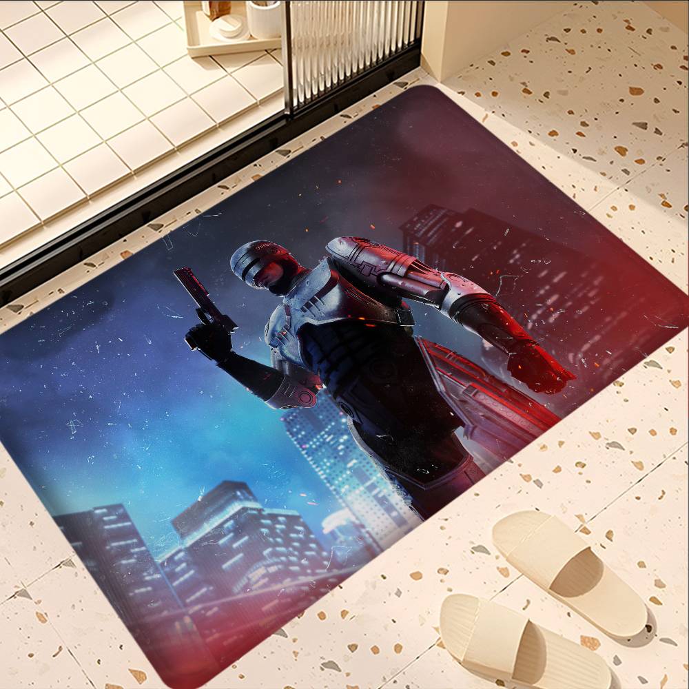 Actionfilm R-Robocop Badezimmermatte Kinderzimmer Schlafzimmer Dekoration Balkon Rutschfeste Fußmatte Wohnzimmer Willkommensteppich