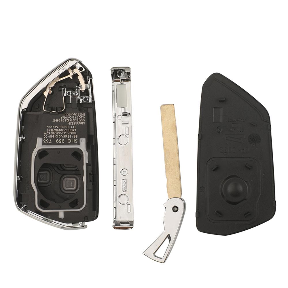 Jingyuqin 3 Buttons Remote Control Key Shell for Volkswagen Golf 8 for VW Smart Card Case KD HZ25 ZA25 Remote Control Key Casing