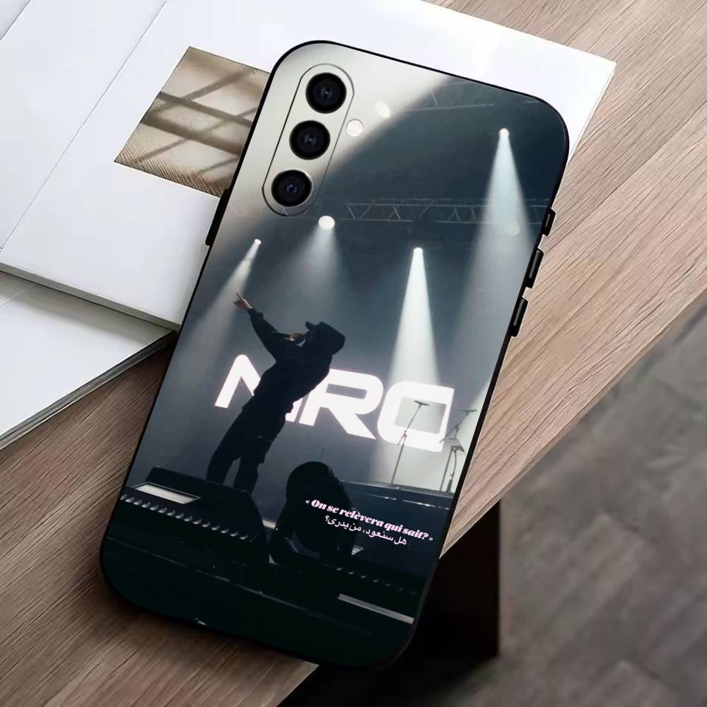 

Singer N-NIRO Phone Case Black Silicone Soft For Samsung Galaxy A73,A72,A71,A70,A53,A52,A51 Samsung a30 a20
