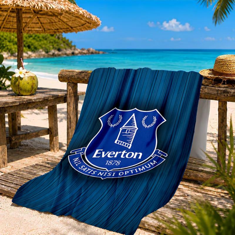 Fc Crest Design Printed Microfiber Beach Towel, Soft And Absorbent, Quick-Dry, Ideal for Summer Travel, Beach Essential, Swimming Pool