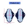 8 Pieces Washable Cotton Menstrual Pads Friendly Period Products Reusable Sanitary Napkins with Storage Bag For Women