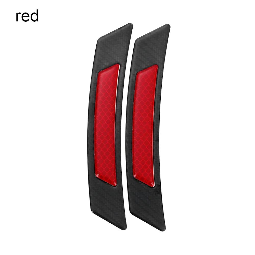 2 Pezzi Protezione Fibra di Carbonio Bordo Sopracciglio Ruota Auto Adesivo Guardia Riflettente Hot accessori per veicoli adesivo riflettente