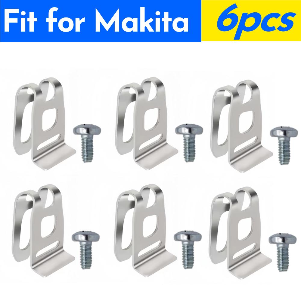 2-6PCS Electric Drill Belt Hook Cordless Drills Wrench Holder Clip Hooks Tool Fit for Dewalt/Makita/Milwaukee Impact Drills Tool