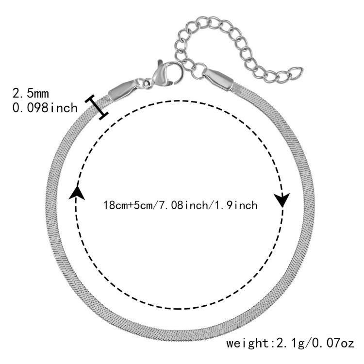 Customizable Adjustable Stainless Steel Blade Chain Bracelet
