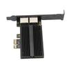 PCIe Network Card 2.5Gbps Dual Port Gold Plated Pin Aluminium Alloy Gigabit Ethernet Card for