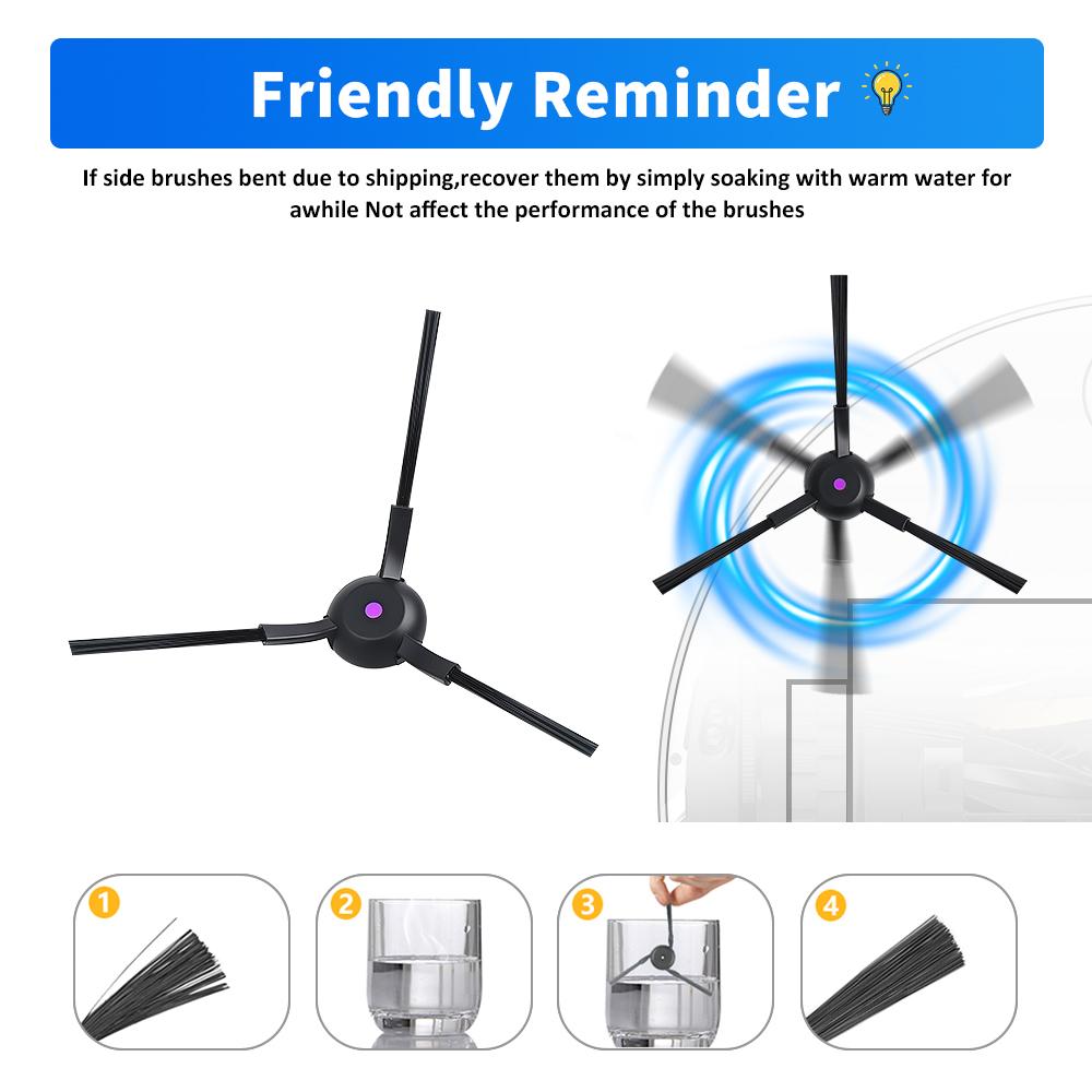 Side Brush Part For JONR P20 PRO T5 Pro For Midea V12 Pro Sweeping Robot Vacuum Cleaner Household Cleaning Tools Accessories