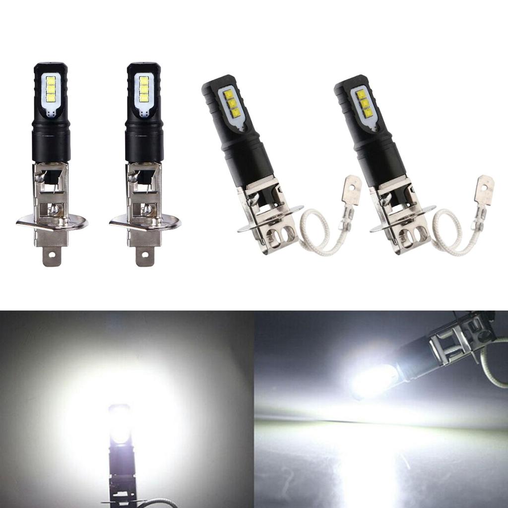 2Pcs LED Fog Lamp Bulbs H1 Bulb Indicators Fit for Car Trucks Lighting