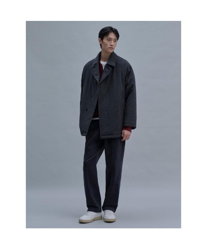 Shift.G Wool Padded Half Coat Ash