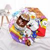 1pc BT21 Characters Outdoor Umbrella - Automatic Opening/Closing, Portable 3-Fold Design, 8-Rib Iron Frame - Perfect Gift for Fans, Travelers, Da