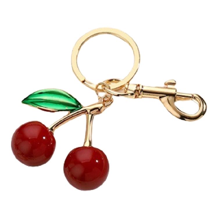 Fashion Forward Cherry Resin Pendant Charming Cherry Purse Pendant Key Holder Key Pendant Accessory for Everyday Use