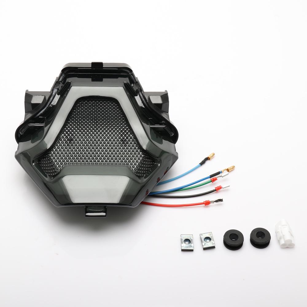

Yamaha Y15ZR MT07 R25 R3 MT03 LED Tail Light with Sequential Turn Signals Smoke Black/White Light
