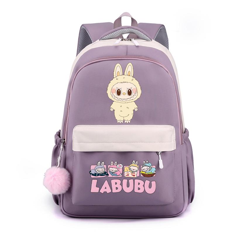 Cute Cartoon Printed Backpack Student Kid Schoolbag Women Large Capacity Waterproof Bookbag Kid Birthday Gift Travel Bag