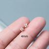 New trendy earrings for women, Korean version of Korean mini flower studs, small earrings are free to take off when sleeping.