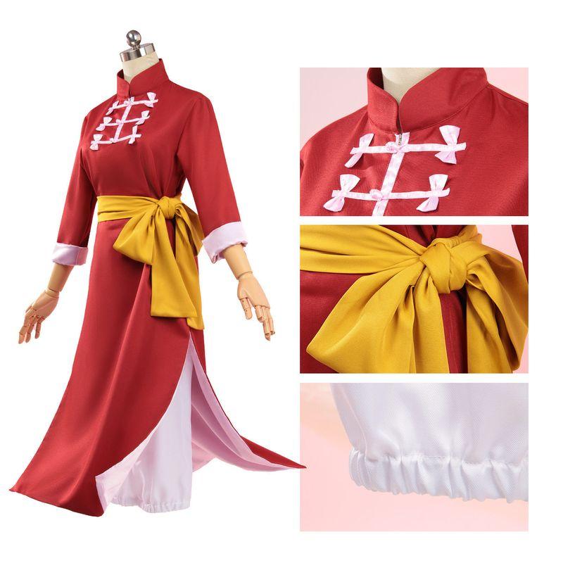 Gintama Kagura Cosplay Costume, Silver Soul: the Final Chapter, Gintama Cosplay Outfit, Tang Suit Practice Uniform