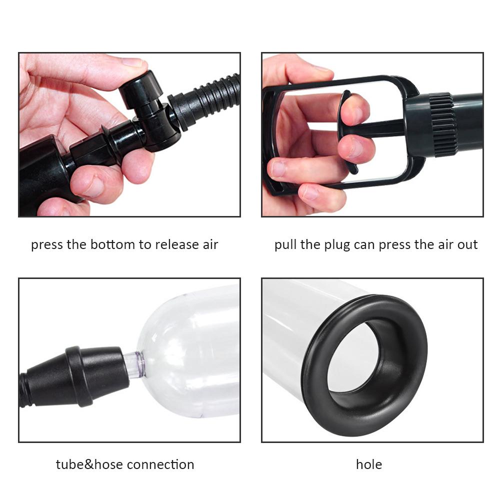 Male Masturbator Enlarge Penis Pump Vacuum Increase Penis Cock Dick Extender Male Massager Pump Sex Toys for Men Erotic Products