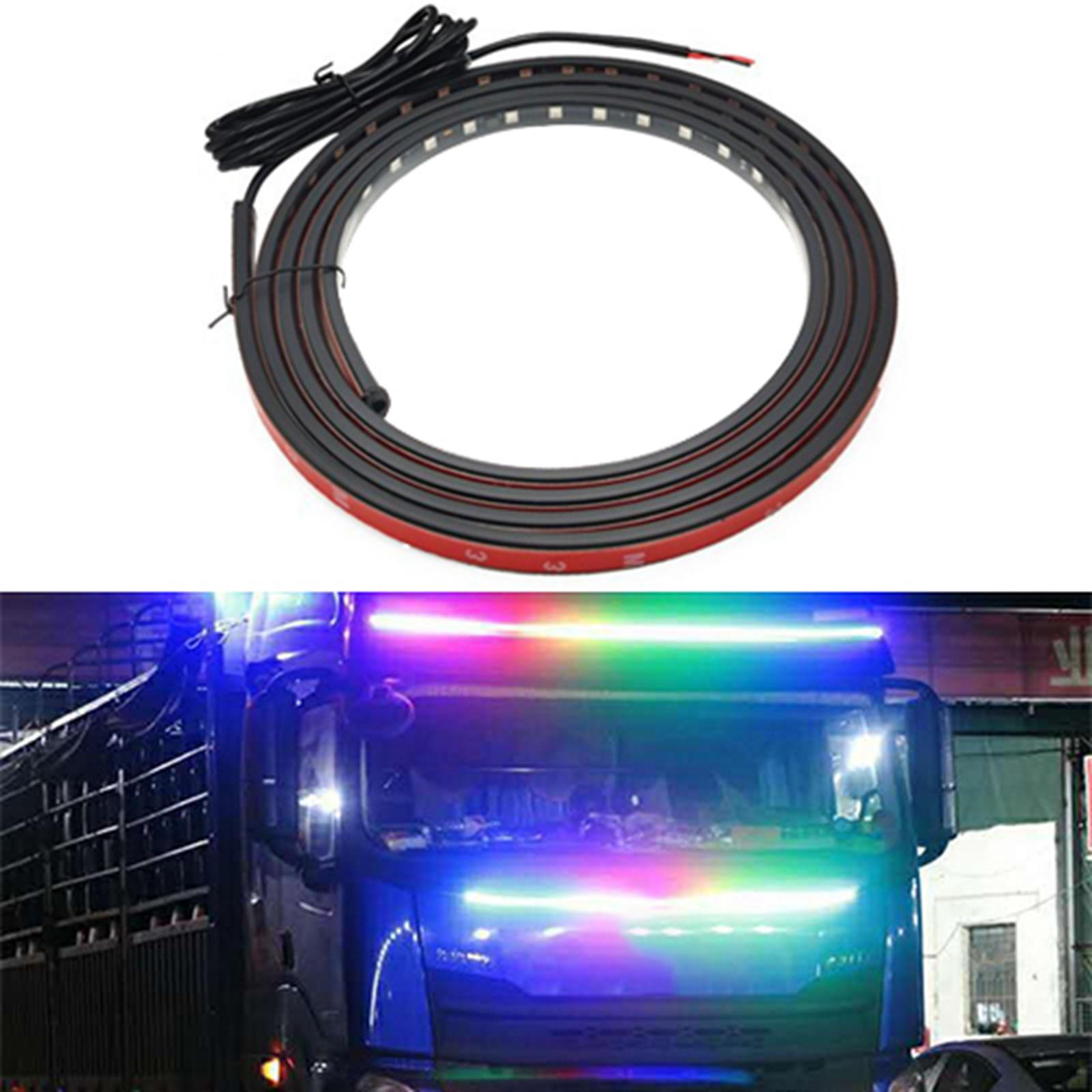 

LED Strip Lights 24V Lamp Colorful Fit For boat Pickup Truck 2.4M