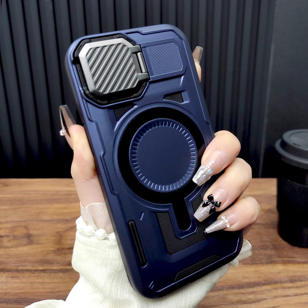 Shockproof Armor Case For 17 Air 16 15 14 13 12 Pro Max For Magsafe Mag Safe Wireless Charge Full Protective Lens Covers