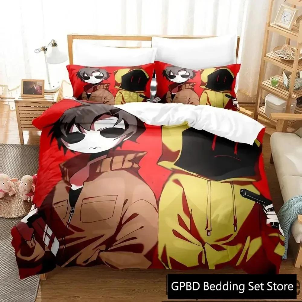 3D Print Anime Creepypasta Cafe Bedding Set Double Twin King Duvet Cover Comforter Pillowcase Boys Girls Adults Bedroom