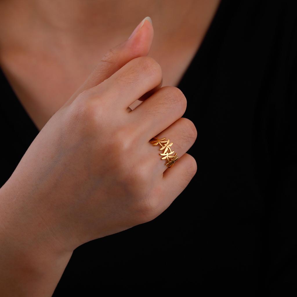 Cazador Stainless Steel Dragonfly Women's Ring Birthday Gift Insect Animal Finger Rings Jewelry Wholesale 2026 New Wholesale
