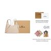 Coach Ella 36 Gold Logo Leather Shoulder Bag Large Oatmeal Women Shoulder Bag CCE48-IMOAT