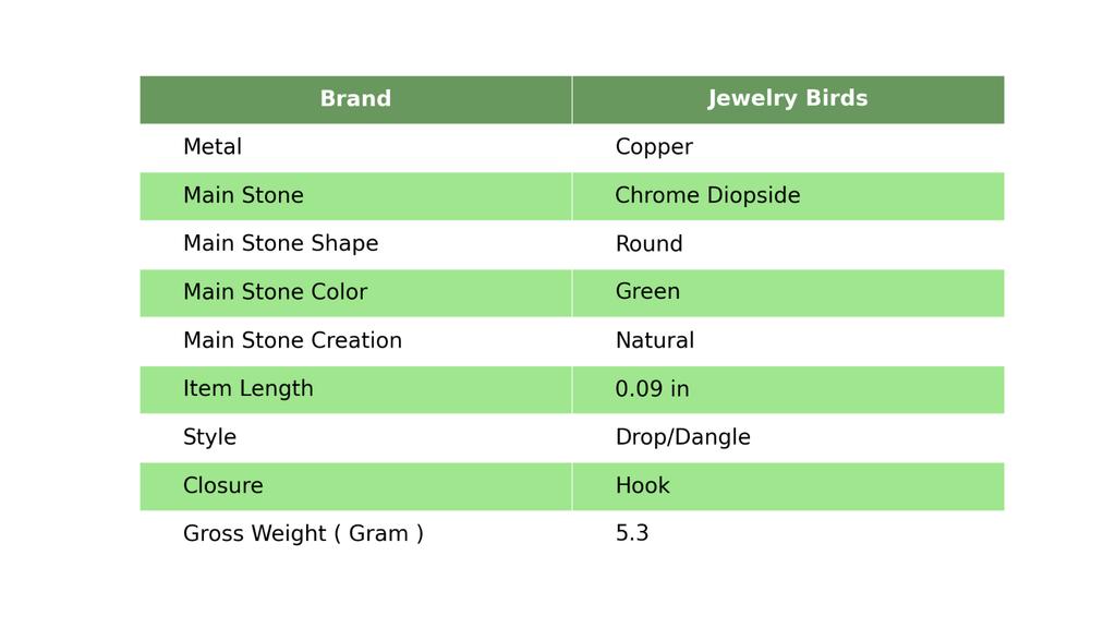 Natural Chrome Diopside Copper New Dangle Drop Multi Electroformed Hook Earrings V-94