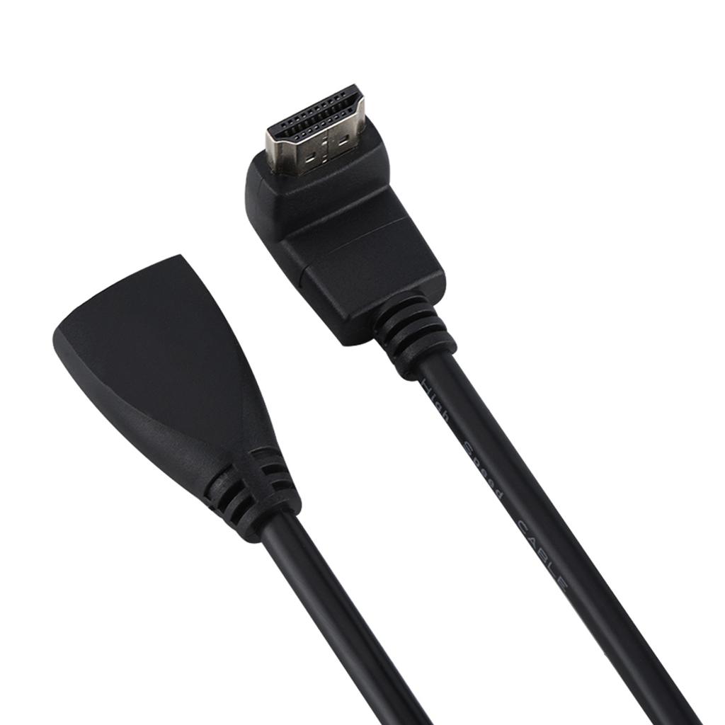 Hochwertiges Full HD1080p HDMI-Kabel HDMI-Stecker auf Buchse (90-Grad-Biegung)