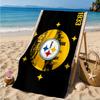 Telo Mare con Logo Pittsburgh Steelers, Asciugatura Rapida, Facile da Curare, Adatto sia per il Fitness che per le Vacanze al Mare, Essenziale Sportivo