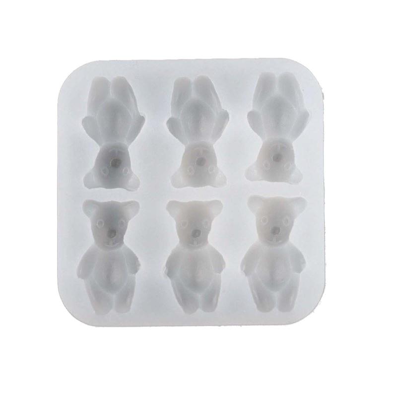 Bear Silicone Mold Fondant Molds For Cookie Decorating Bear Candle Molds For Candle Making Cake Decorating Molds