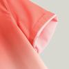 Men's Loose Blouse Breathable Short Sleeve Turn-Down Collar Gradient Shirt