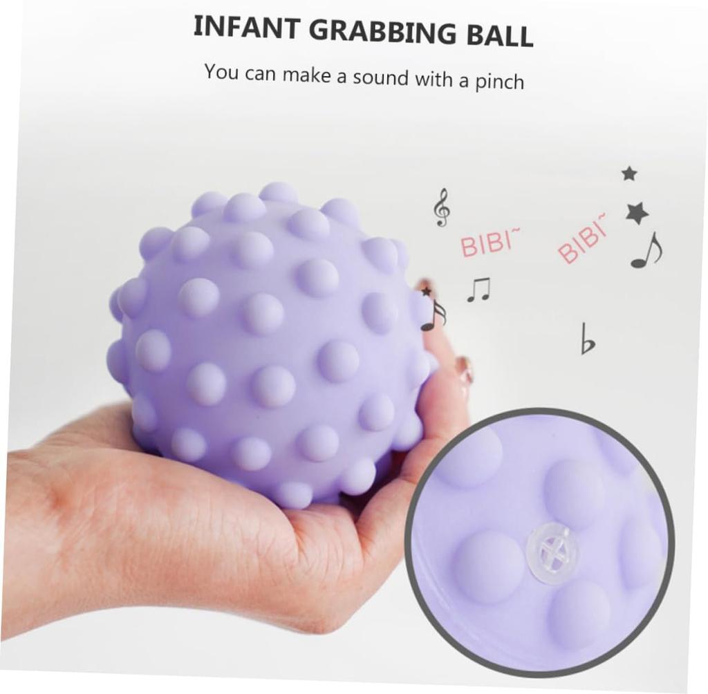 6er-Pack sensorische Bälle für Kinder, Babyspielzeug, mehrfarbige sensorische Bälle mit Textur, Set aus weichen Massagebällen mit Textur