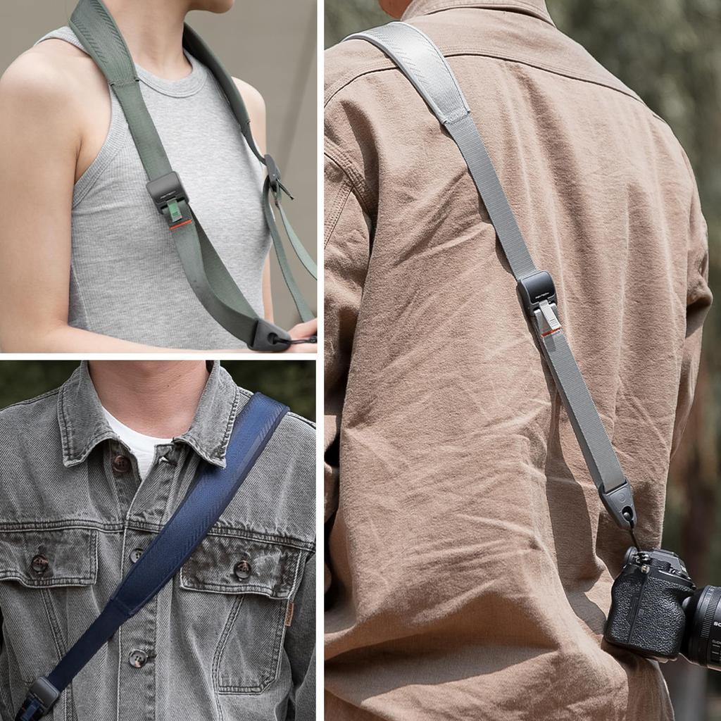 PGYTECH Kamera-Nackenband 90kg Gewicht Einfache Polsterung Schnell Stilvoll SLR-Clip Inklusive Riemen, Kapazität, Anbringen/Abnehmen, Polster, Arca-Swiss Versteller, Riemen,