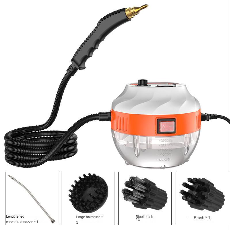 110/220V Household Steam Cleaner High Temperature Sterilization Steam Cleaning Machine Portable Kitchen Oil Fume Cleaning Device White/Orange