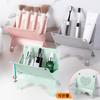 Desktop Foldable Drainable Trash Bag Desk Bathroom Storage Shelf