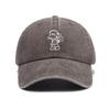Washed American Retro Cowboy Baseball Cap To Increase the Trend of Curved Brim Baseball Hat Sunshade Soft Top American Fishing Hat