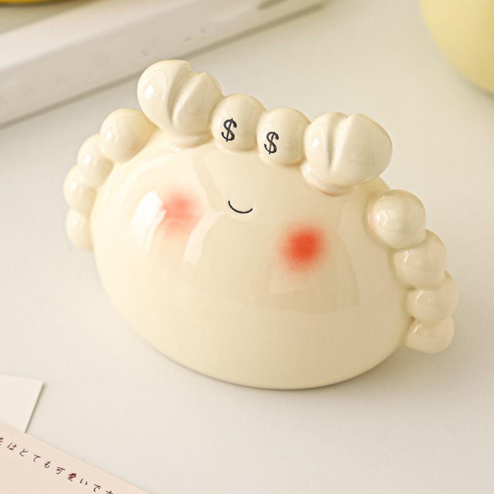 Ceramika Kreskówkowy Krab Skarbonka Duża Pojemność Skarbonki Pudełko do Oszczędzania Użytek Dziecięcy