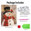 Christmas snowman cardinal pearl painting art painting kit handmade diy home decoration painting